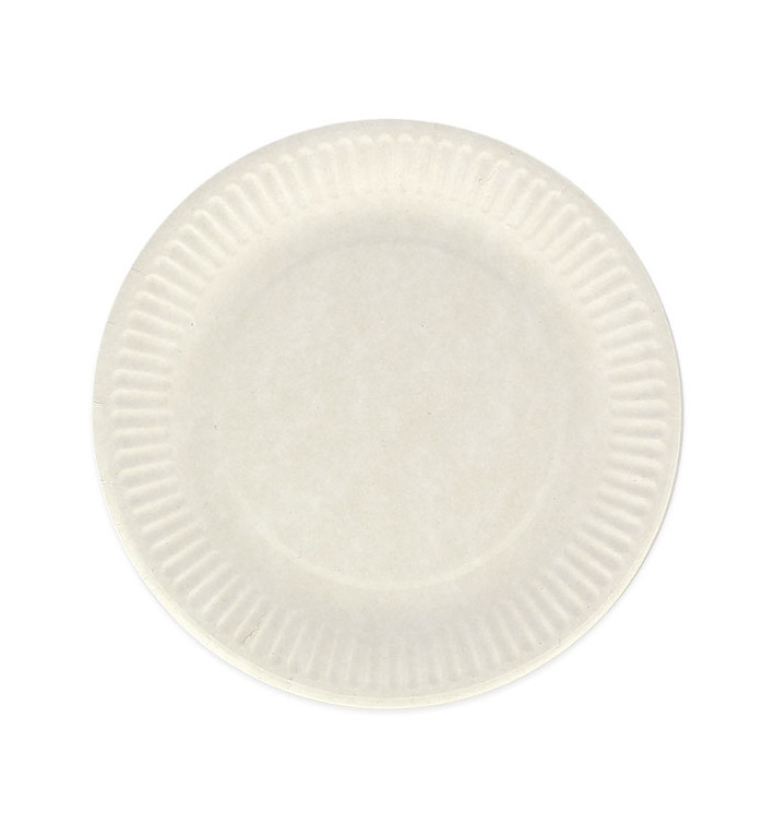 Prato de Papel Branco Biodegradaveis Ø18 cm (20 Uds) Prato de Papel Branco Biodegradaveis Ø18 cm (20 Uds)