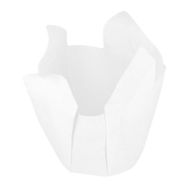 Cápsula Muffin Tulipa Ø50x50/80 mm Branca (125 Uds)