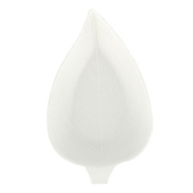 Mini Prato Cana de Açúcar Folha Branco 9x6cm (50 Uds)