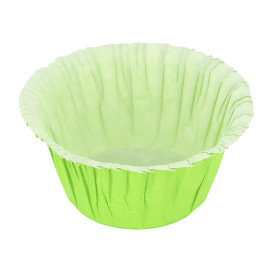 Cápsula Cupcake Verdes 4,9x3,8x7,5cm (500 Unidades)