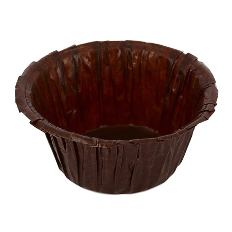 Cápsula Cupcake Marrom 4,9x3,8x7,5cm (500 Unidades)