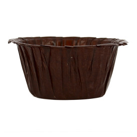 Cápsula Cupcake Marrom 4,9x3,8x7,5cm (500 Unidades)