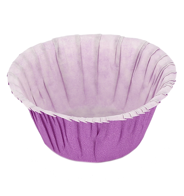 Cápsula Cupcake Violeta 4,9x3,8x7,5cm (500 Unidades)