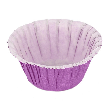 Cápsula Cupcake Violeta 4,9x3,8x7,5cm (500 Unidades)