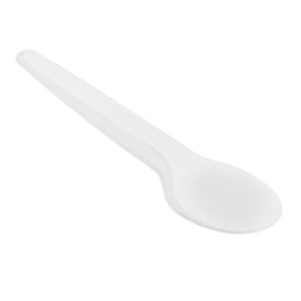 Mini Colher em Papel Branco 13cm (1.000 Uds)