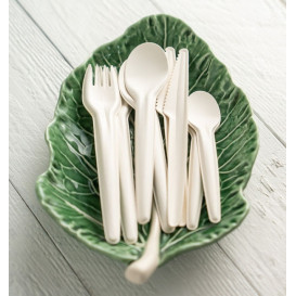 Mini Colher em Papel Branco 13cm (1.000 Uds)