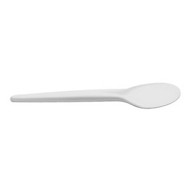 Colher em Papel Branco 17cm (50 Uds)