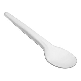 Colher em Papel Branco 17cm (50 Uds)