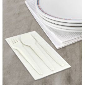 Mini Colher em Papel Branco 13cm (1.000 Uds)