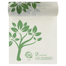 Rolo de Sacos sem alças Home Compost “Be Eco!” 25x37cm (500 Uds)