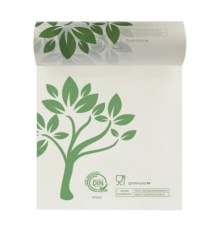 Rolo de Sacos sem alças Home Compost “Be Eco!” 25x37cm (3.000 Uds) Rolo de Sacos sem alças Home Compost “Be Eco!” 25x37cm (3.000 Uds)