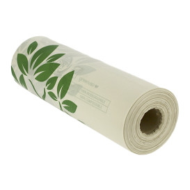 Rolo de Sacos sem alças Home Compost “Be Eco!” 25x37cm (3.000 Uds)