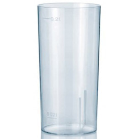 Copo Plastico Cristal Whisky PS 200 ml (500 Uds)