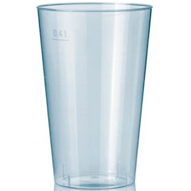 Copo Plastico Cristal Transparente PS 400ml (50 Uds)