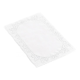 Naperon Papel Branco Rendado Rect. 30x40cm (250 Uds)