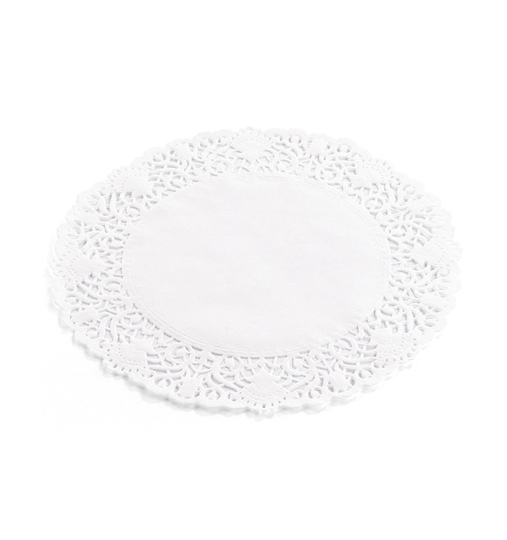 Naperon Papel Rendado Branco Circular Ø120mm (2000 Uds) Naperon Papel Rendado Branco Circular Ø120mm (2000 Uds)