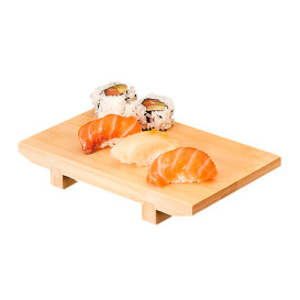 Bandeja de Bambu 20,5x15x3 cm (24 Uds)