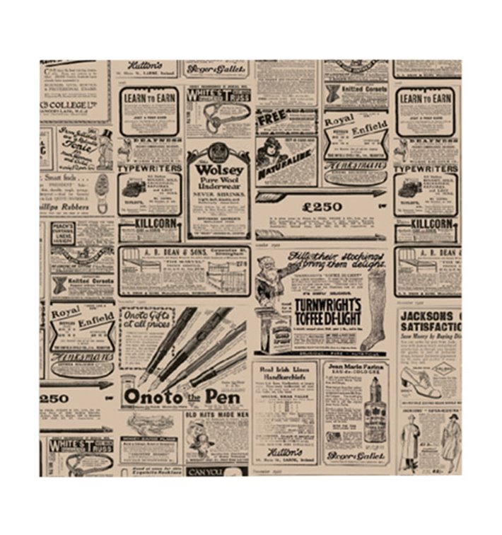 Papel Anti-Gordura Kraft Times 31x31cm (1000 Unidades) Papel Anti-Gordura Kraft Times 31x31cm (1000 Unidades)
