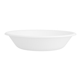 Prato Fundo da cana-de-açúcar Branco Ø160mm (1000 Uds)
