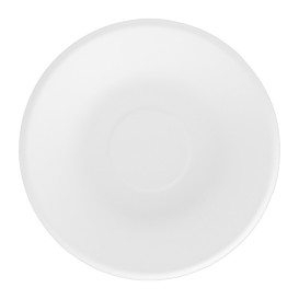 Prato Fundo da cana-de-açúcar Branco Ø160mm (50 Uds)