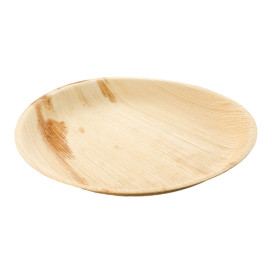 Prato de folha de palmeira 23,0 cm (25 Unidades)