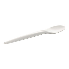 Colher em Papel Branco 17cm (50 Uds)