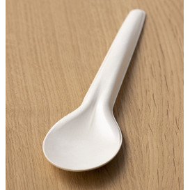 Colher em Papel Branco 17cm (1.000 Uds)