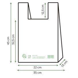 Saco com Alça Home Compost “Classic” 35x45cm (100 Uds)