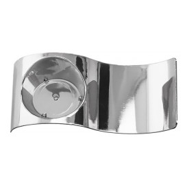 Prato degustação Onda Prata 9,5x4,2cm (50 Uds)