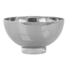 Tigela Degustação de Plástico Prata 6,7x3,5cm 72ml (50 Unidades)