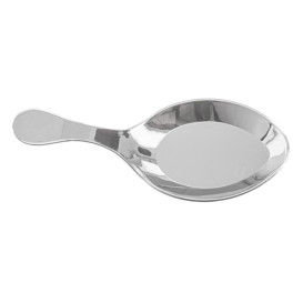 Colher Plastico Molhos Prata 10 cm (50 Unidades)