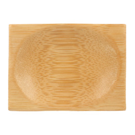 Prato Degustação de Bambu 6x8cm (50 Uds)
