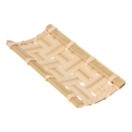 Bandeja de Bambu "Trençado" 10,5x5cm (24 Uds)