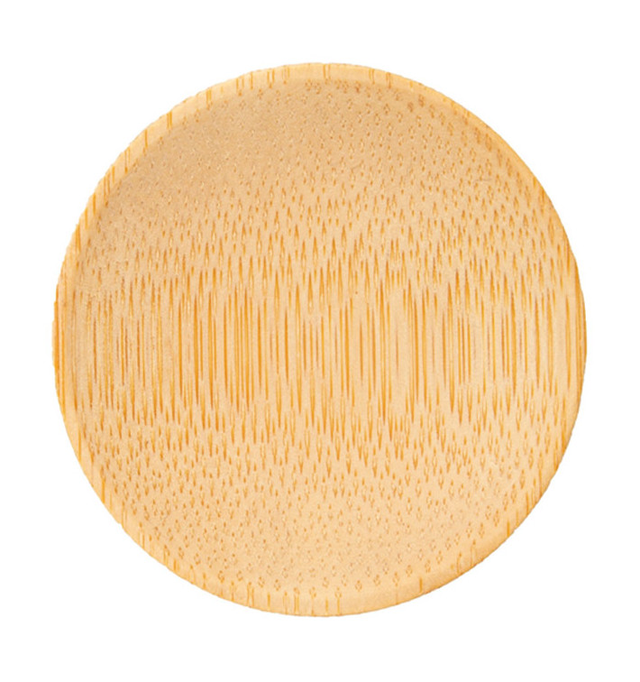 Prato Degustação de Bambu 6cm (24 Uds) Prato Degustação de Bambu 6cm (24 Uds)