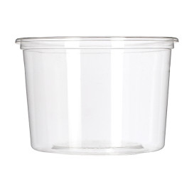 Embalagem Compostáveis PLA Transparente 480ml (50 Uds)