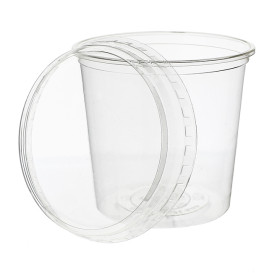 Tampa Embalagem Compostáveis PLA 240, 360, 480, 720, 960ml (600 Uds)