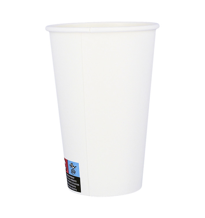 Copo de Cartão ECO 16 Oz/480ml Branco Ø9cm (50 Uds) Copo de Cartão ECO 16 Oz/480ml Branco Ø9cm (50 Uds)