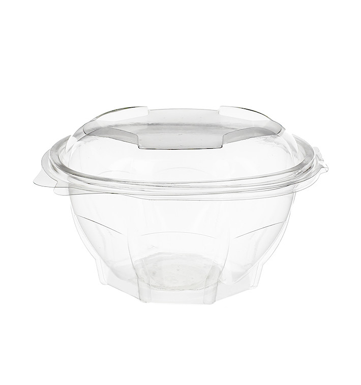 Tigela Plastico Redondo Tampa Bisagra PET 750ml (50 Uds) Tigela Plastico Redondo Tampa Bisagra PET 750ml (50 Uds)