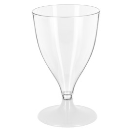 Copo PS Reutilizável Água/Wine White Foot 200ml 2P (6 Uds)