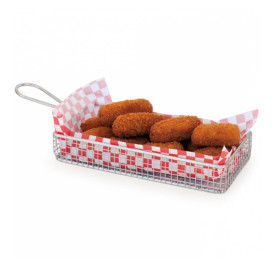 Mini Fritadeira Apresentaçao de Aço 22x10x6cm (1 Ud)