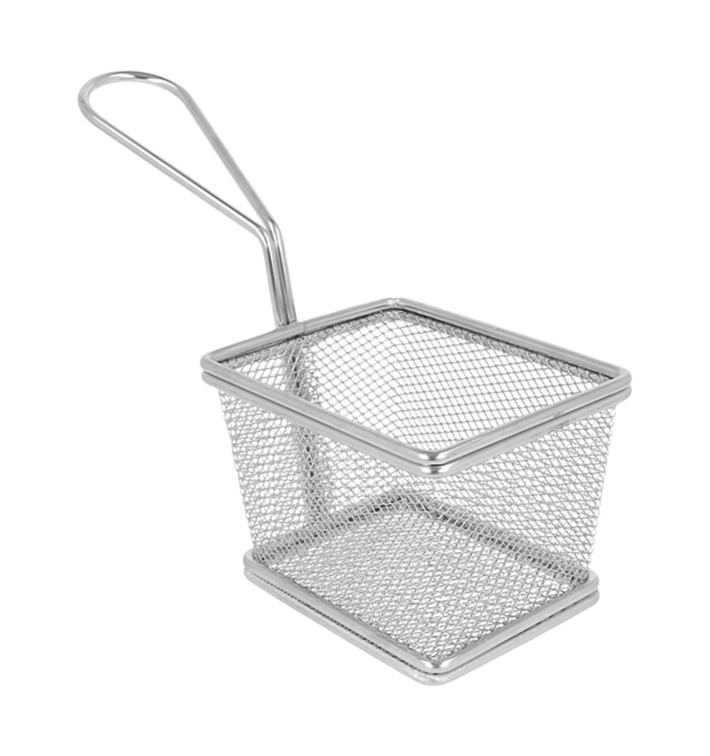 Mini Fritadeira Apresentaçao de Aço 10x9x6cm (6 Uds) Mini Fritadeira Apresentaçao de Aço 10x9x6cm (6 Uds)