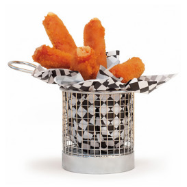 Mini Fritadeira Apresentaçao de Aço 9,3x8,5cm  (1 Ud)