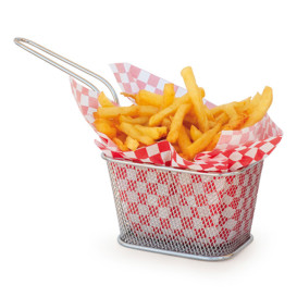 Mini Fritadeira Apresentaçao de Aço 10x10x7,5cm (6 Ud)