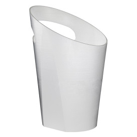 Balde Reutilizavel PP Branco para 1 garrafa (6 Uds)