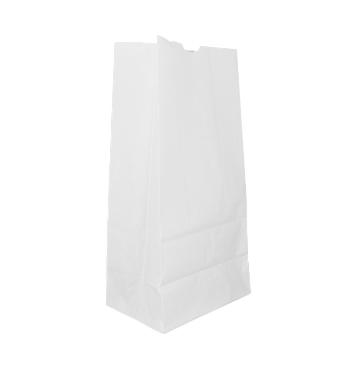 Saco de Papel Sem Asas Kraft Branco 60g/m² 18+11x34cm (500 Uds) Saco de Papel Sem Asas Kraft Branco 60g/m² 18+11x34cm (500 Uds)