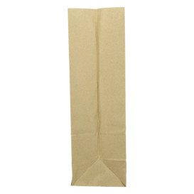 Saco de Papel Sem Asas Kraft 60g/m² 18+11x34cm (25 Unidades)
