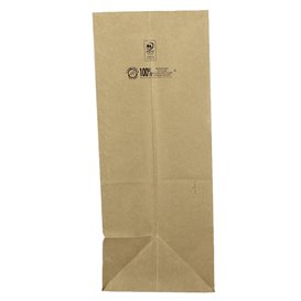 Saco de Papel Sem Asas Kraft 80g/m² 30+18x43cm (250 Unidades)