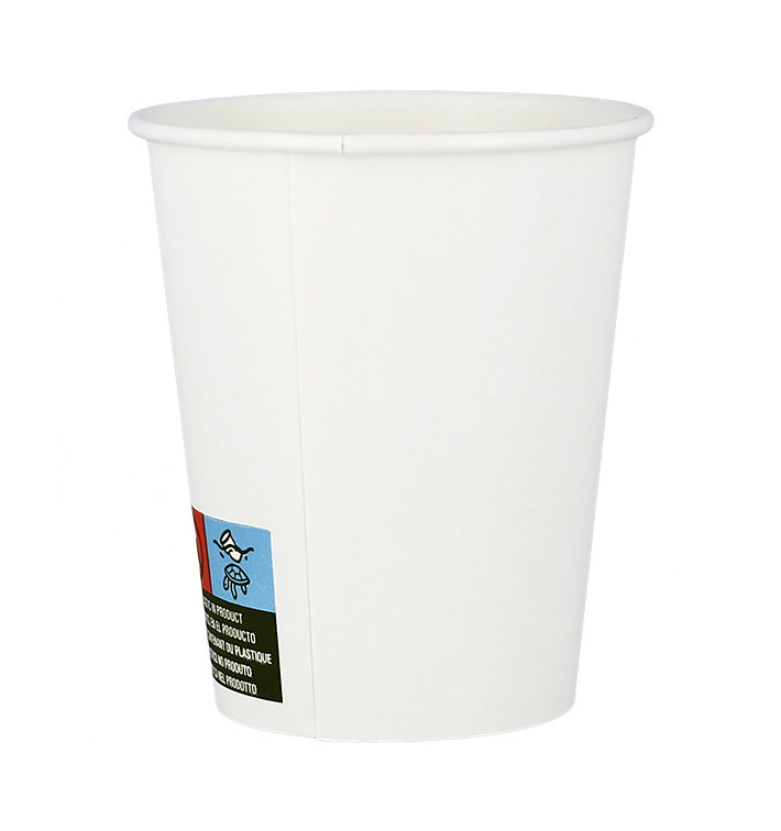 Copo de Cartão ECO 7 Oz/210ml Branco Ø7cm (50 Uds) Copo de Cartão ECO 7 Oz/210ml Branco Ø7cm (50 Uds)