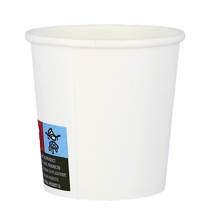 Copo de Cartão ECO 4 Oz/120ml Branco Ø6,2cm (1.000 Uds) Copo de Cartão ECO 4 Oz/120ml Branco Ø6,2cm (1.000 Uds)