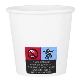 Copo de Cartão ECO 4 Oz/120ml Branco Ø6,2cm (100 Uds)